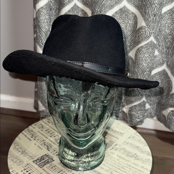 Pendleton Vintage Black Wool Outback Hat SZ Large main image 8